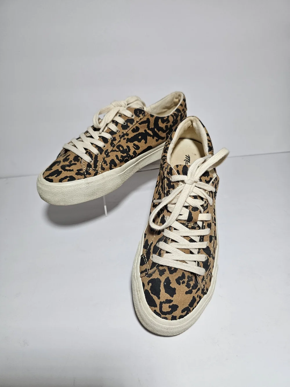 Madewell Women's Leopard Print Canvas Sneakers - Tan/Black